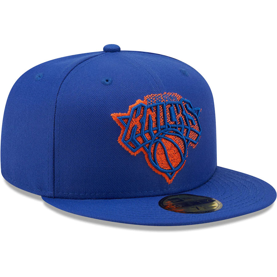 New Era Blue New York Knicks Scored 59FIFTY Fitted Hat