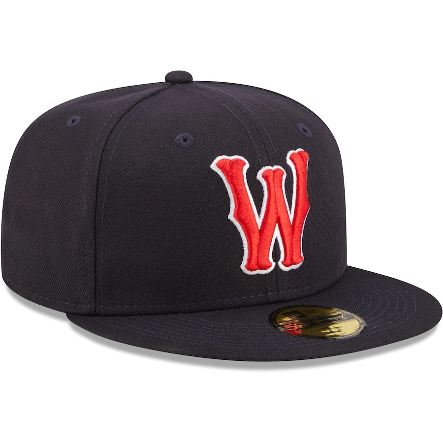 New Era Worcester Red Sox Navy Authentic Collection 59FIFTY Fitted Hat