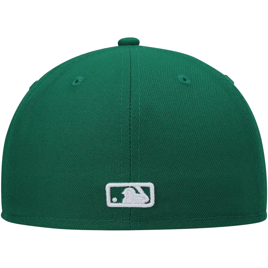 New Era Texas Rangers Kelly Green Logo White 59FIFTY Fitted Hat