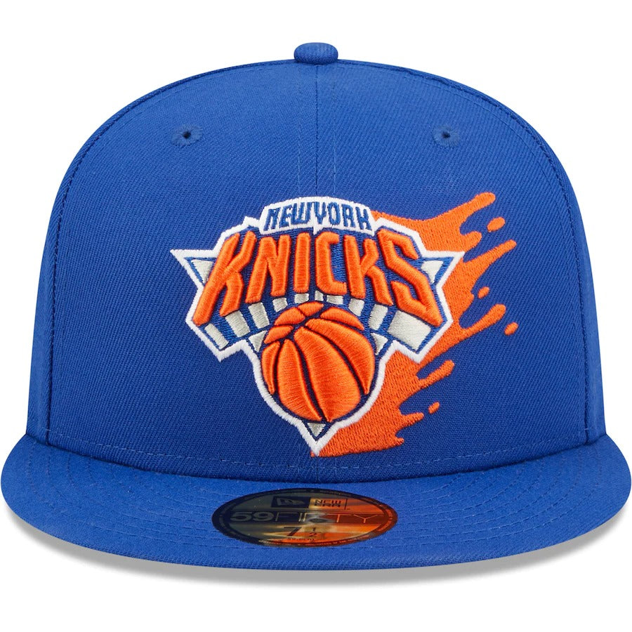 New Era New York Knicks Blue Splatter 59FIFTY Fitted Hat