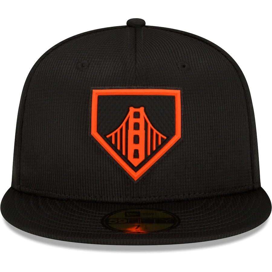 New Era San Francisco Giants Black/Orange 2022 Clubhouse 59FIFTY Fitted Hat