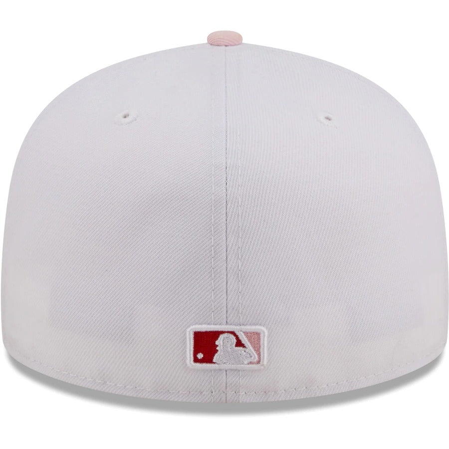 New Era St. Louis Cardinals White/Pink Scarlet Undervisor 59FIFTY Fitted Hat