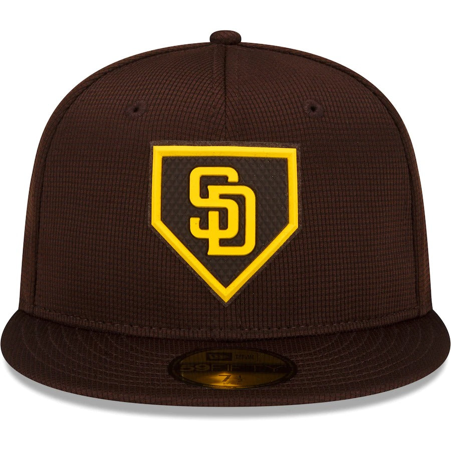 New Era San Diego Padres Brown/Yellow 2022 Clubhouse 59FIFTY Fitted Hat