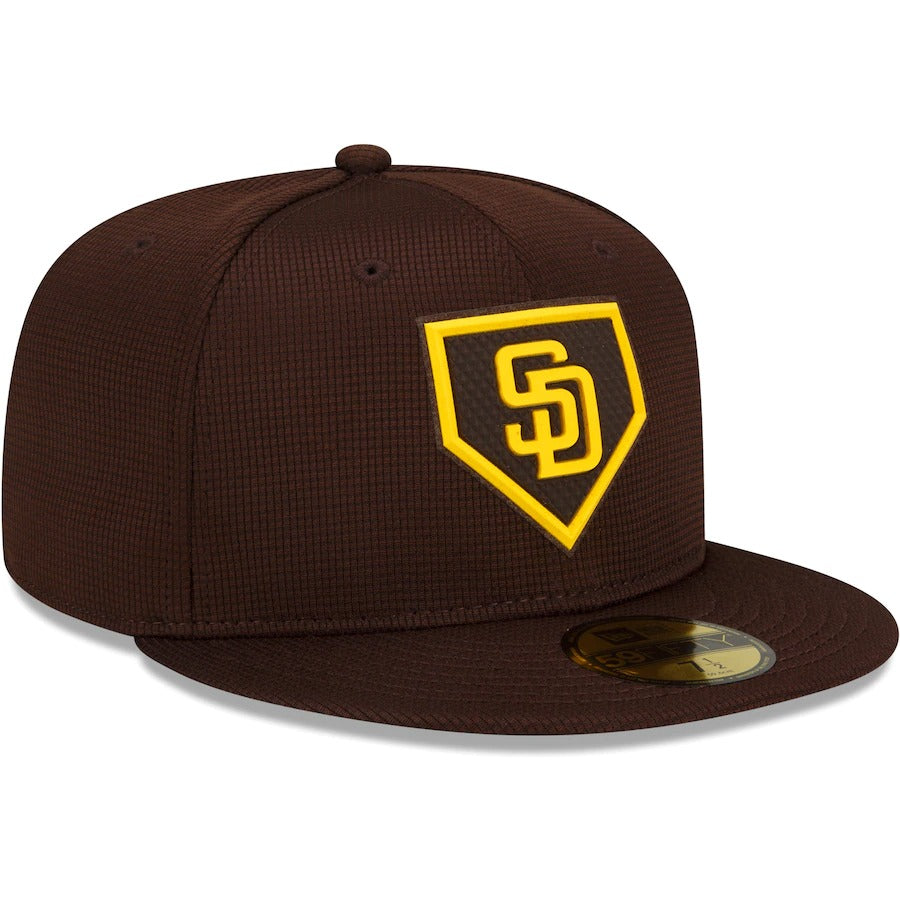 New Era San Diego Padres Brown/Yellow 2022 Clubhouse 59FIFTY Fitted Hat