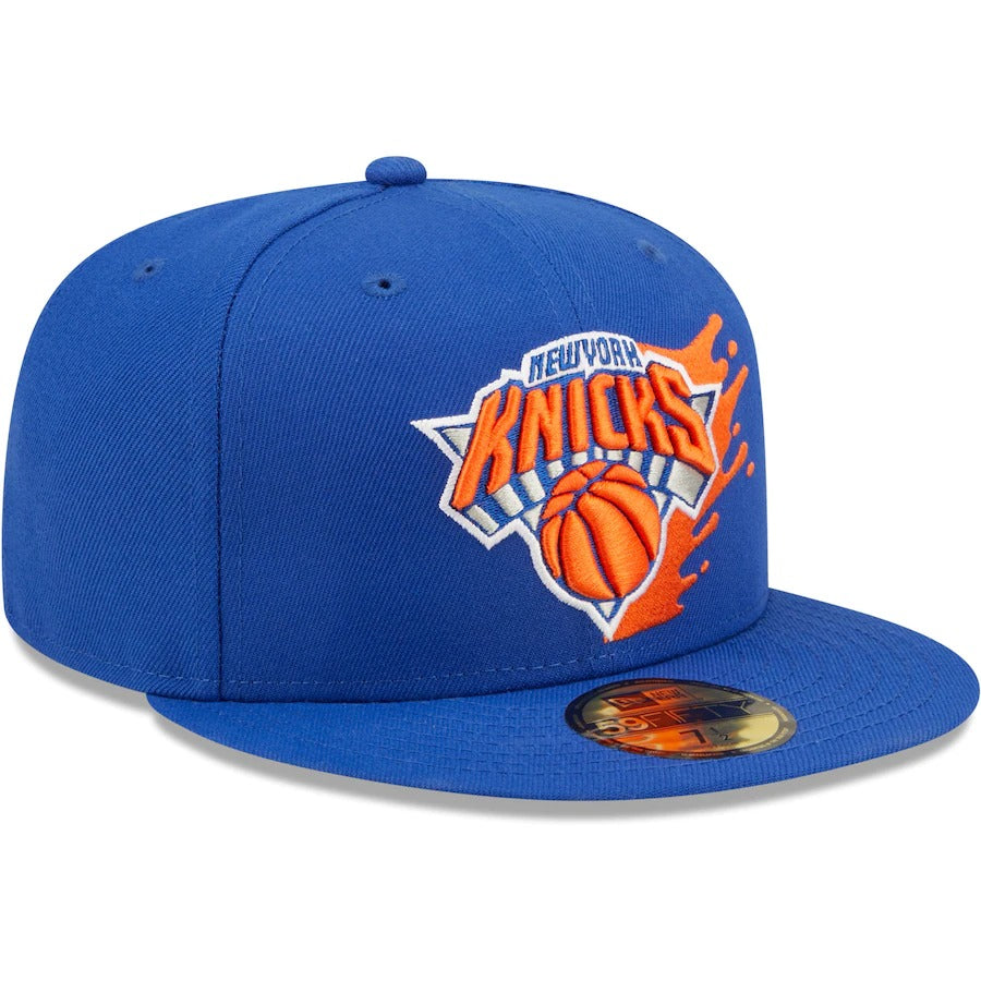 New Era New York Knicks Blue Splatter 59FIFTY Fitted Hat