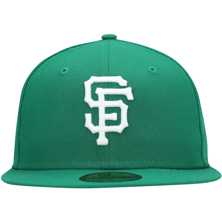 New Era San Francisco Giants Kelly Green Logo White 59FIFTY Fitted Hat