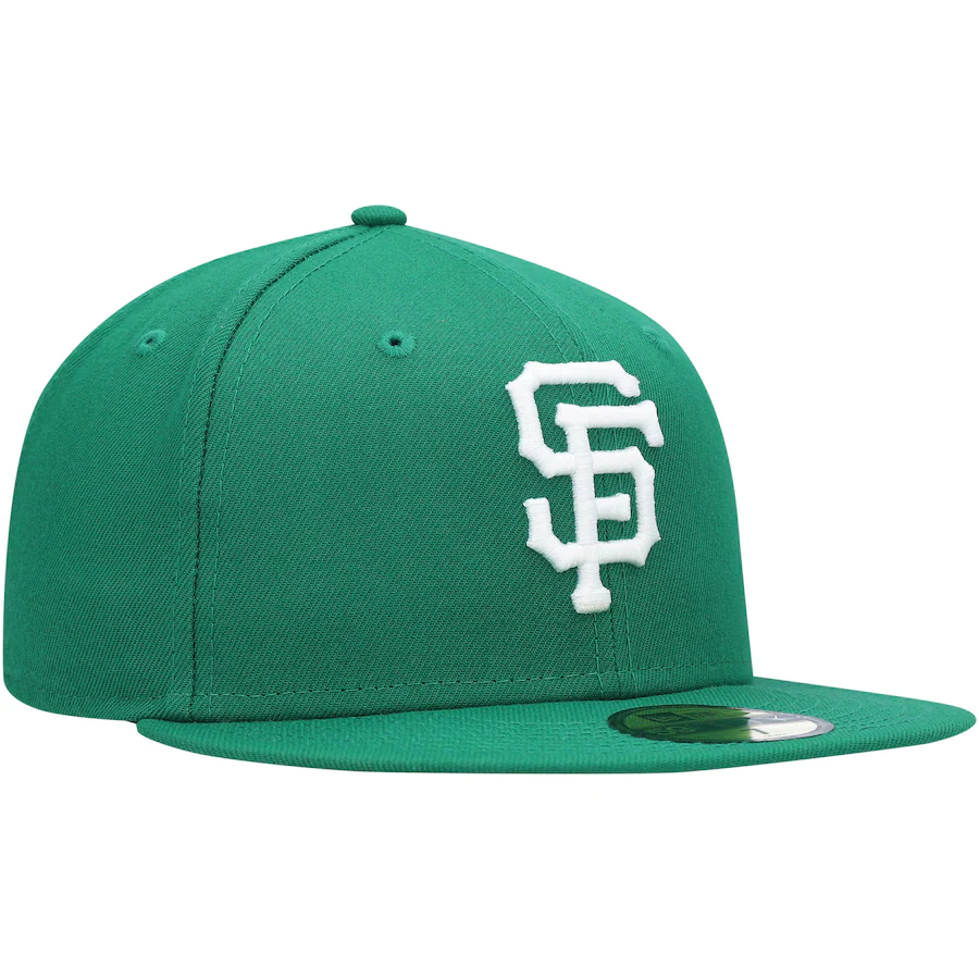 New Era San Francisco Giants Kelly Green Logo White 59FIFTY Fitted Hat