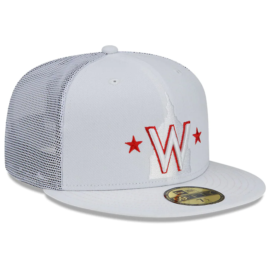 New Era Washington Nationals White 2022 Batting Practice 59FIFTY Fitted Hat