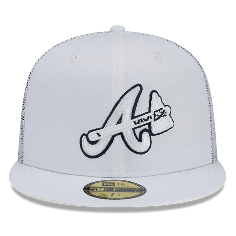 New Era Atlanta Braves White 2022 Batting Practice 59FIFTY Fitted Hat