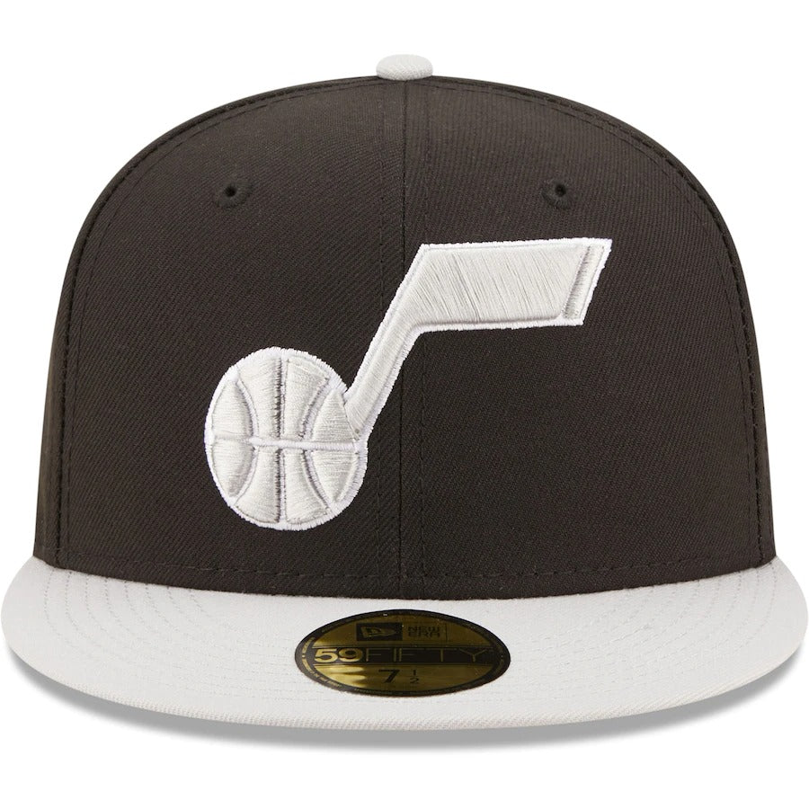 New Era Utah Jazz Black/Gray Two-Tone Color Pack 59FIFTY Fitted Hat