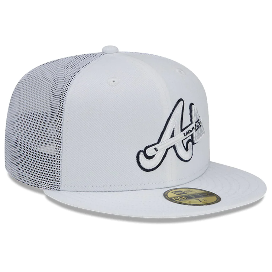 New Era Atlanta Braves White 2022 Batting Practice 59FIFTY Fitted Hat