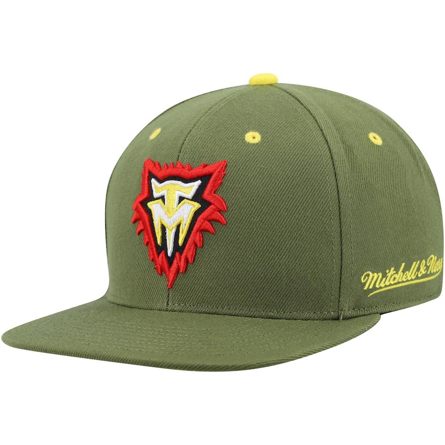 Mitchell & Ness x Lids Minnesota Timberwolves Olive 50th Anniversary Hardwood Classics Dusty Fitted Hat