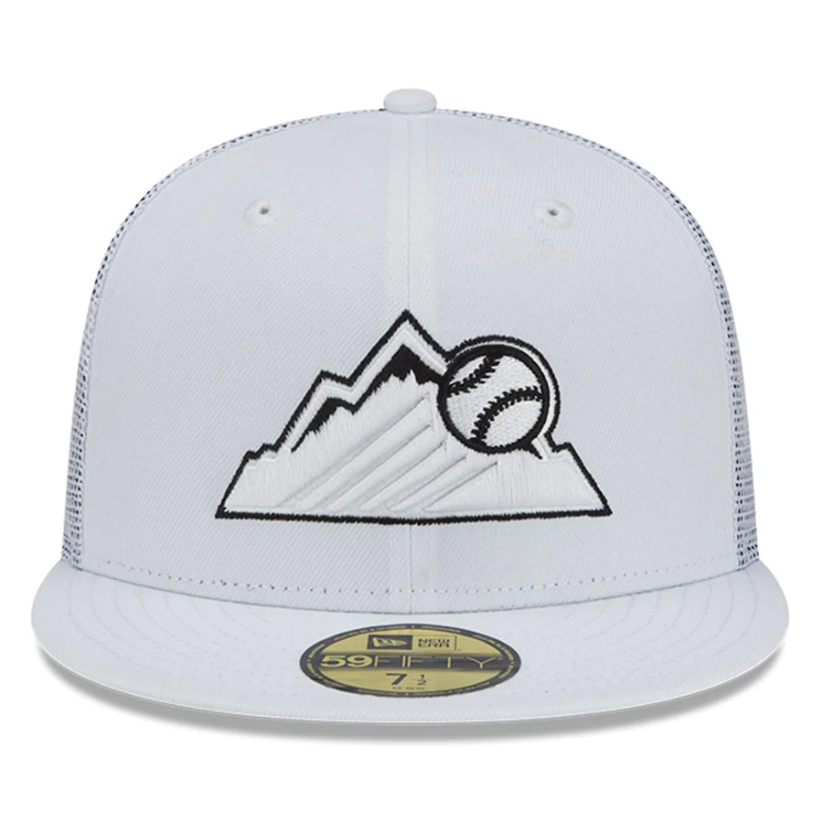 New Era Colorado Rockies White 2022 Batting Practice 59FIFTY Fitted Hat