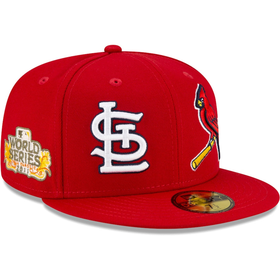 New Era St. Louis Cardinals Red Patch Pride 59FIFTY Fitted Hat