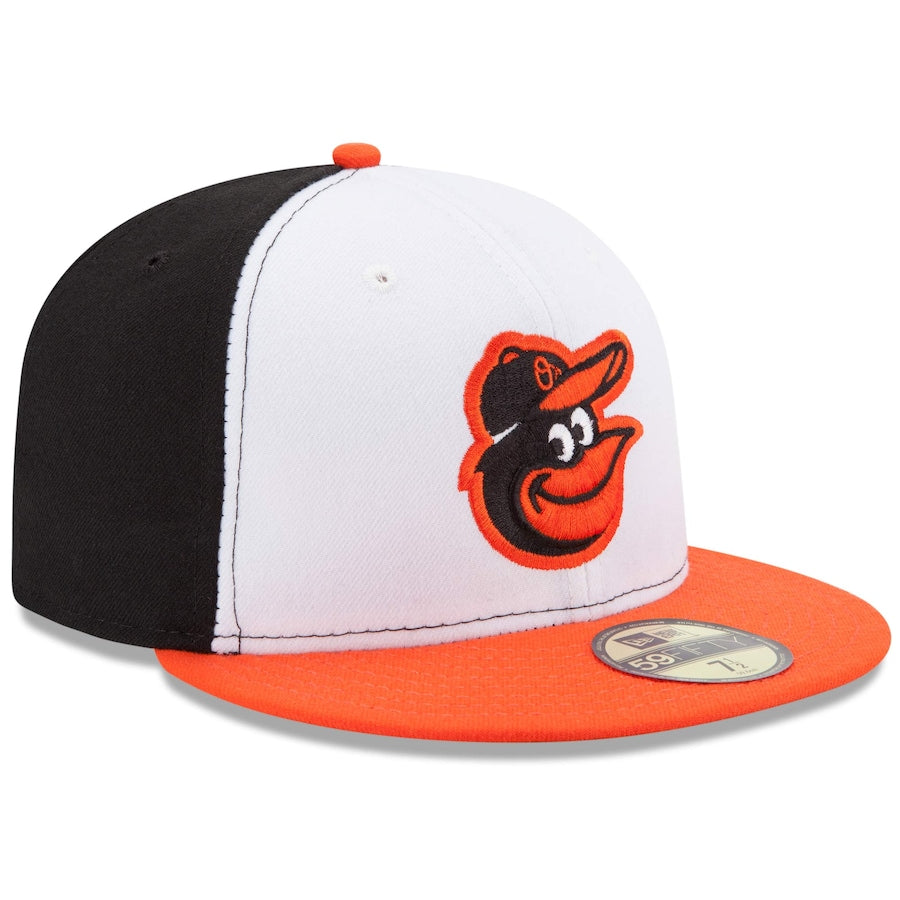 New Era Baltimore Orioles Fitted Hat w/ Air Jordan 1 Retro High OG 'Electro Orange'