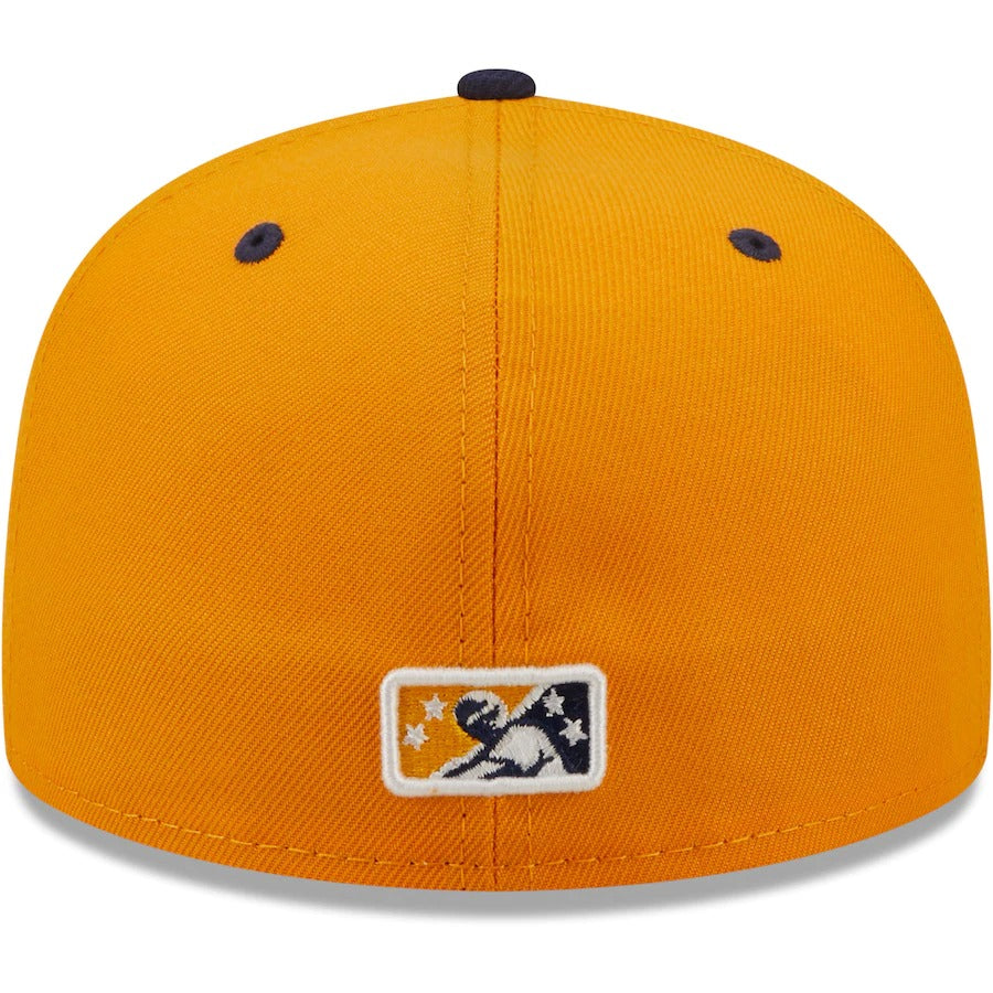 New Era Montgomery Biscuits Gold Authentic Collection 59FIFTY Fitted Hat