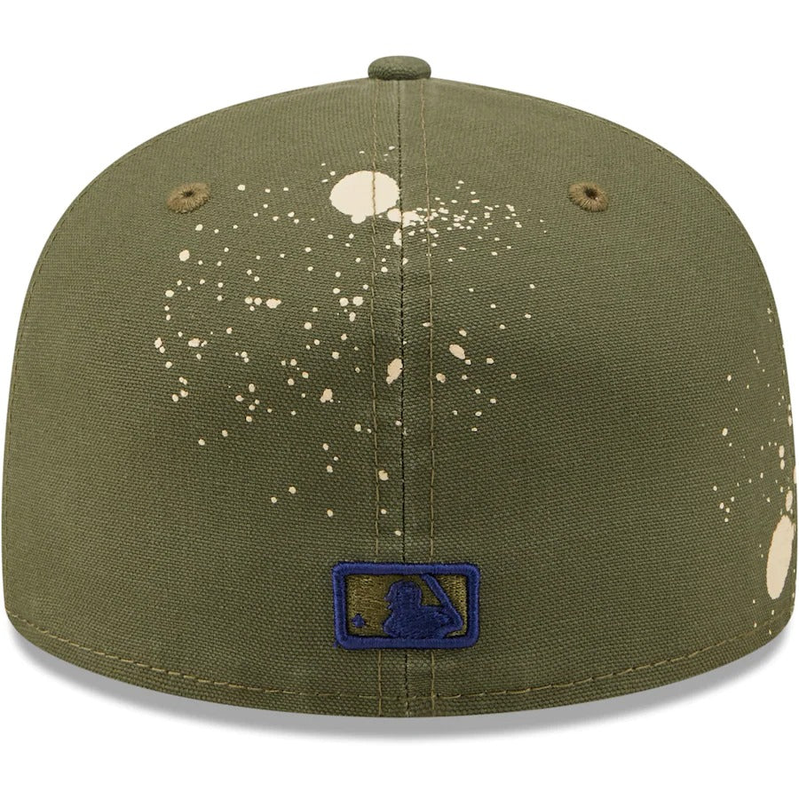 New Era Los Angeles Dodgers Olive Splatter 59FIFTY Fitted Hat