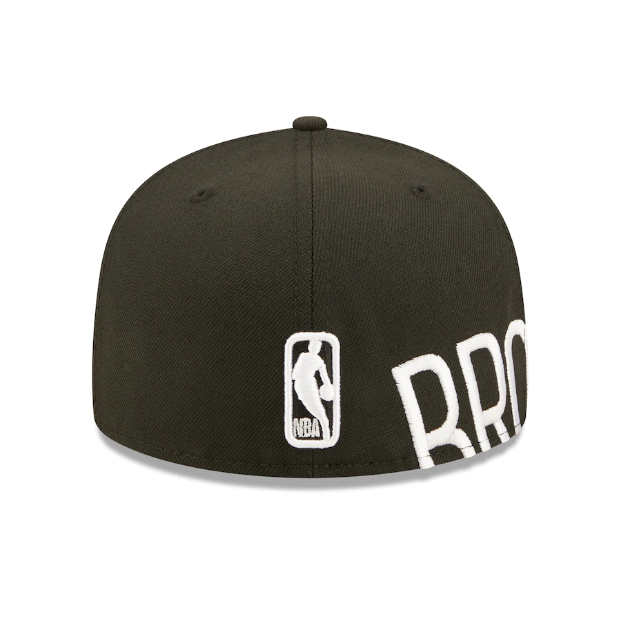 New Era Brooklyn Nets Black Side Split 59FIFTY Fitted Hat