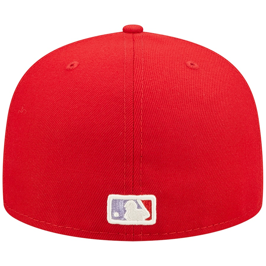 New Era St. Louis Cardinals Red Pop Sweatband Undervisor 2006 MLB World Series Cooperstown Collection 59FIFTY Fitted Hat