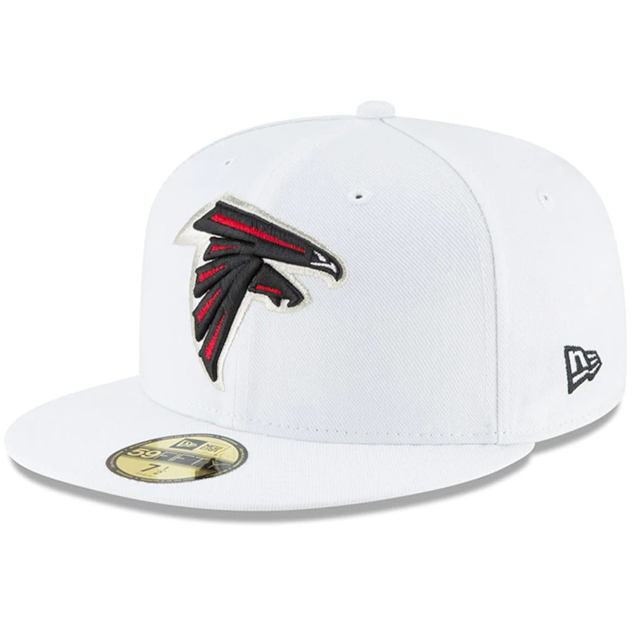 New Era White Atlanta Falcons Omaha 59FIFTY Fitted Hat