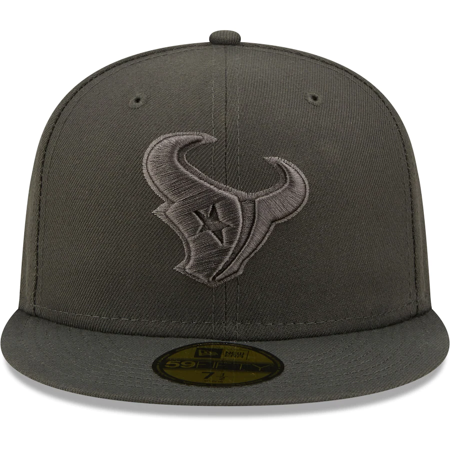 New Era Houston Texans Graphite Color Pack 59FIFTY Fitted Hat