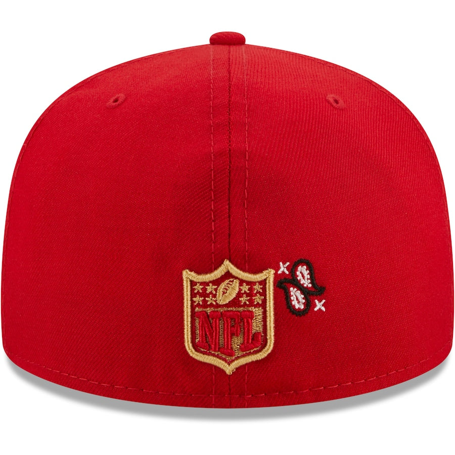 New Era San Francisco 49ers Scarlet Bandana 59FIFTY Fitted Hat