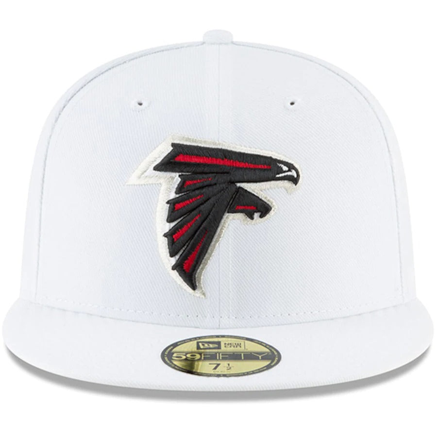 New Era White Atlanta Falcons Omaha 59FIFTY Fitted Hat