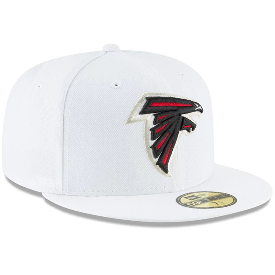 New Era White Atlanta Falcons Omaha 59FIFTY Fitted Hat