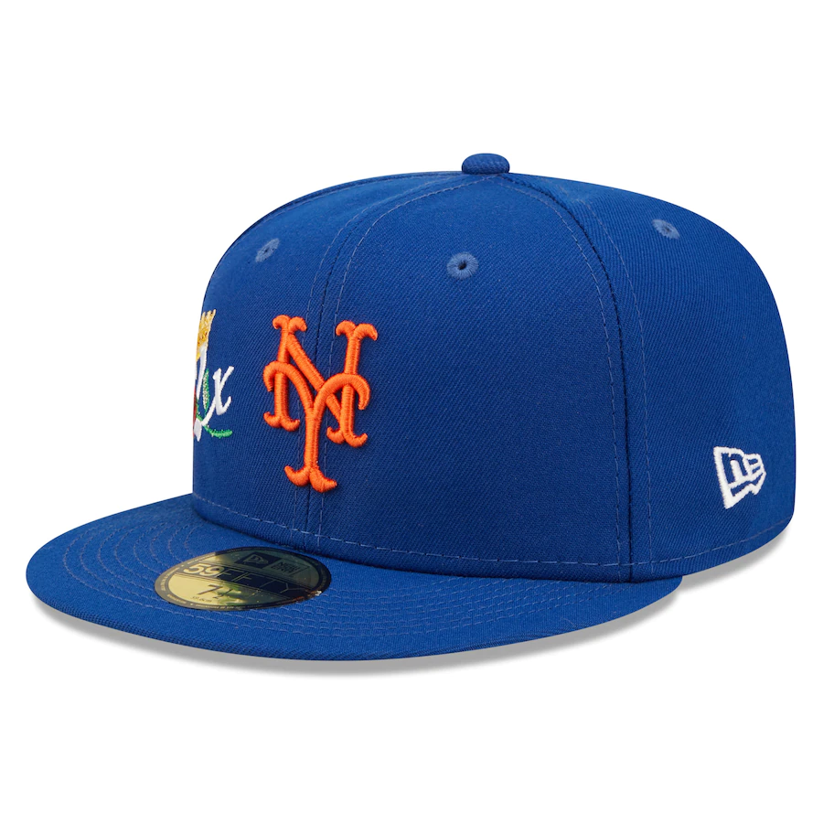 New Era New York Mets Royal 2x World Series Champions Crown 59FIFTY Fitted Hat