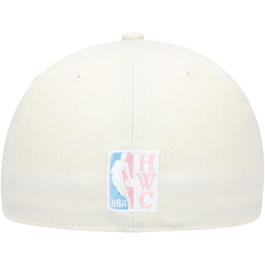 Mitchell & Ness x Lids Indiana Pacers Cream 25 Years Hardwood Classics Cake Pop Fitted Hat