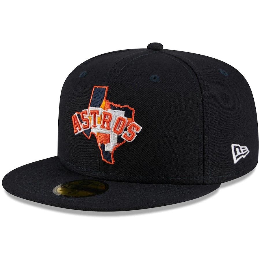 New Era Navy Houston Astros Local II 59FIFTY Fitted Hat