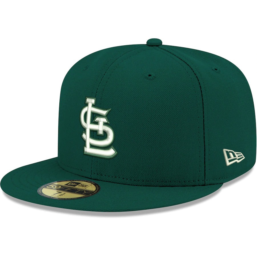 New Era St. Louis Cardinals Dark Green Logo 59FIFTY Fitted Hat