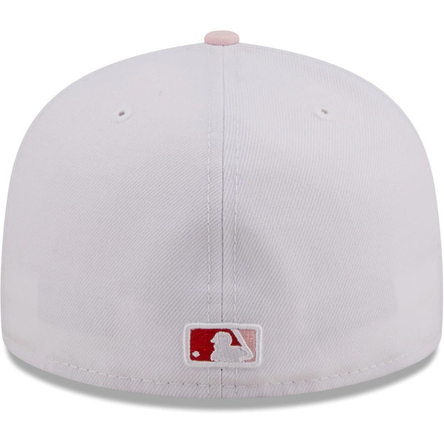 New Era Chicago White Sox White/Pink Scarlet Undervisor 59FIFTY Fitted Hat