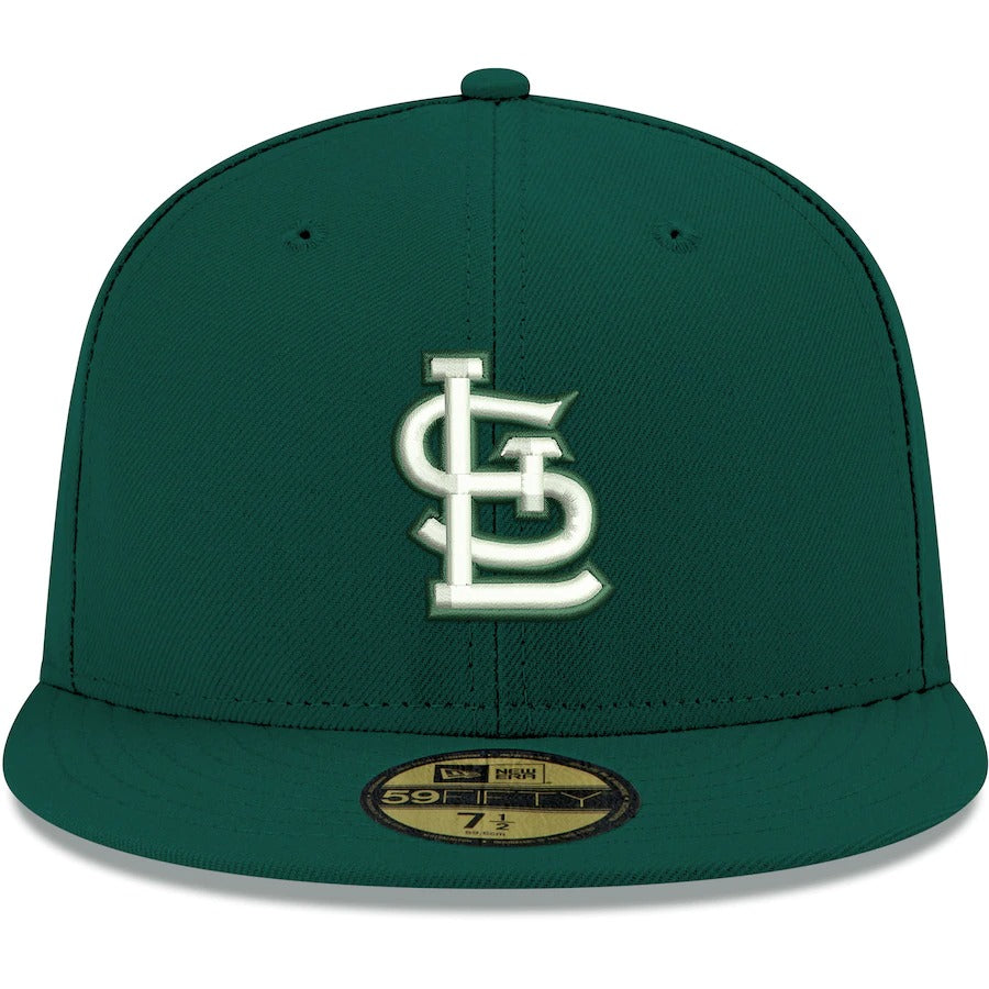 New Era St. Louis Cardinals Dark Green Logo 59FIFTY Fitted Hat