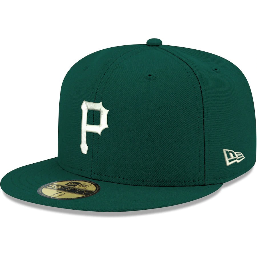 New Era Pittsburgh Pirates Dark Green Logo 59FIFTY Fitted Hat