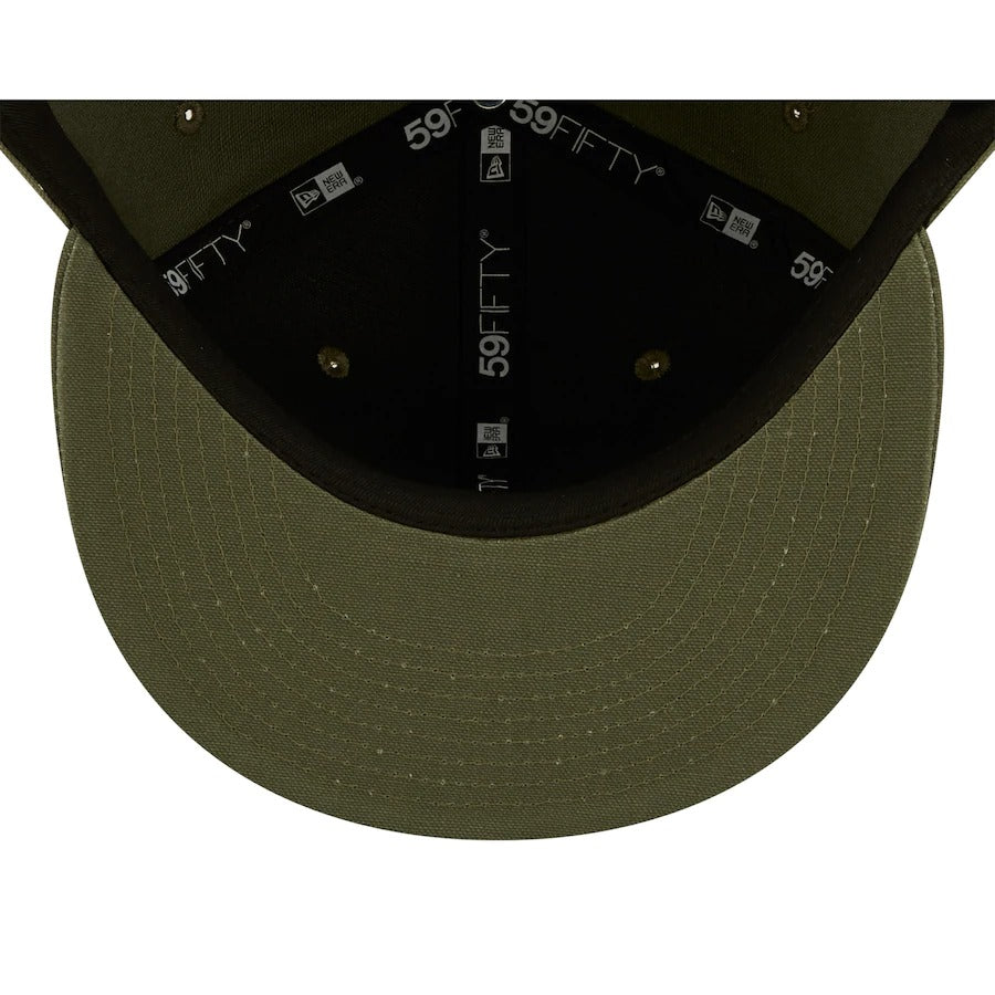 New Era Los Angeles Dodgers Olive Splatter 59FIFTY Fitted Hat