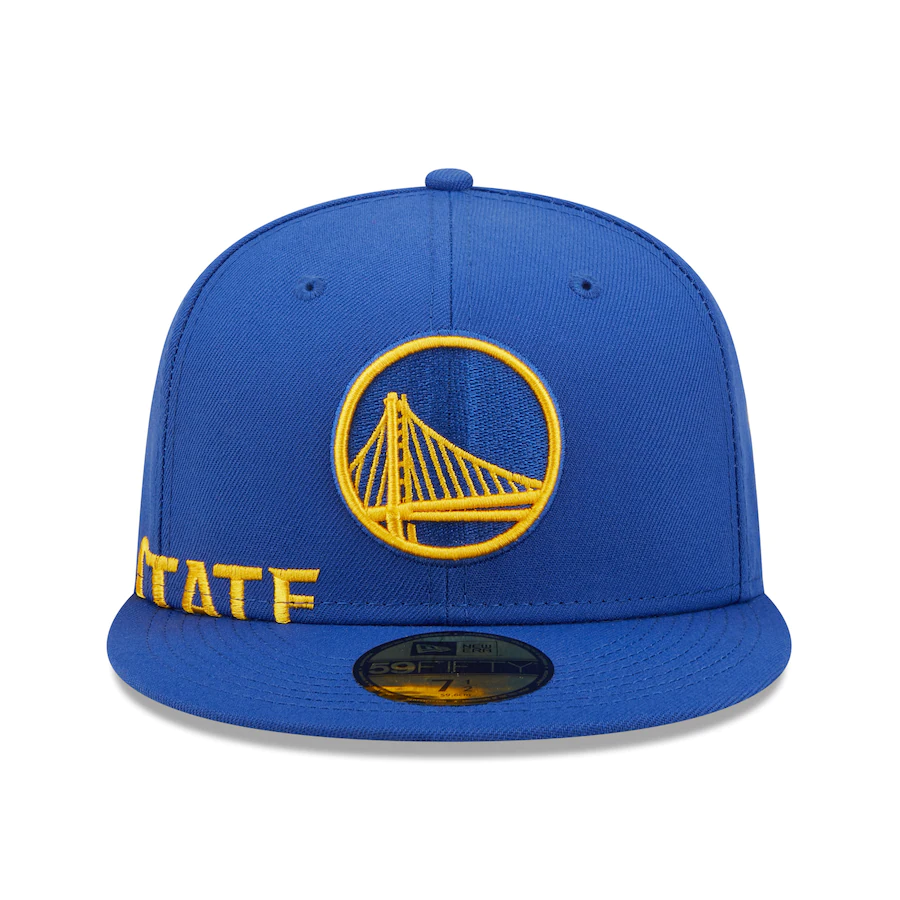 New Era Golden State Warriors Royal Side Split 59FIFTY Fitted Hat