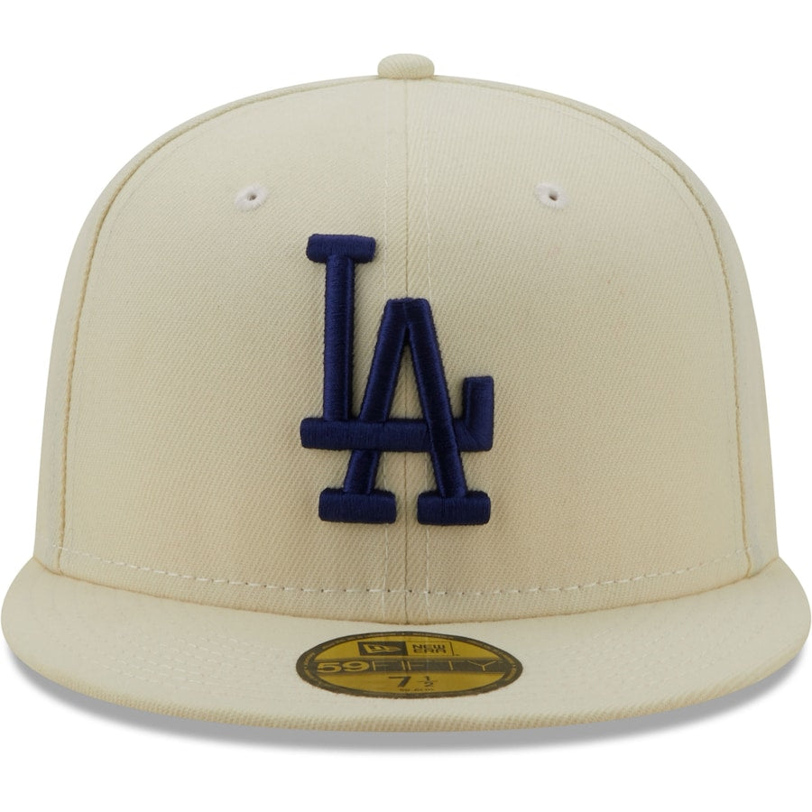 New Era Los Angeles Dodgers Cream 1980 All-Star Game Chrome Alternate Undervisor 59FIFTY Fitted Hat