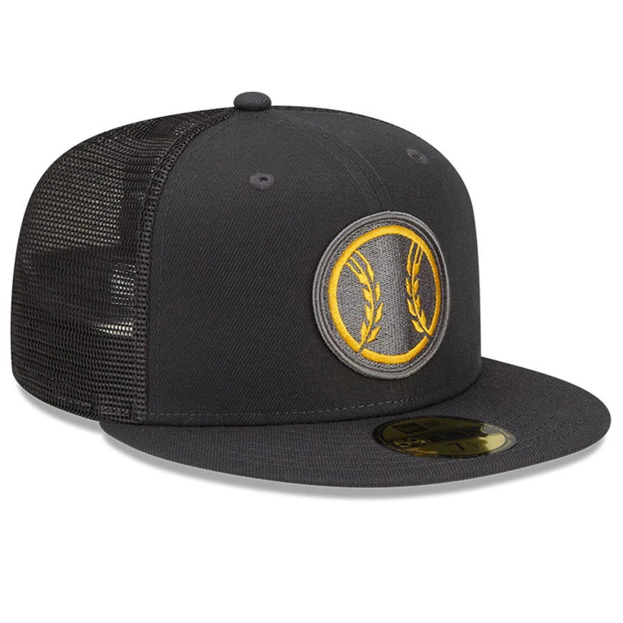 New Era Milwaukee Brewers Graphite 2022 Batting Practice 59FIFTY Fitted Hat