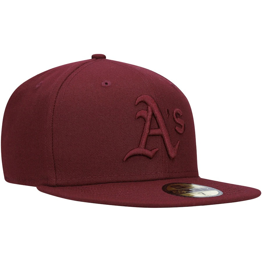 New Era Oakland Athletics Maroon Oxblood Tonal 59FIFTY Fitted Hat