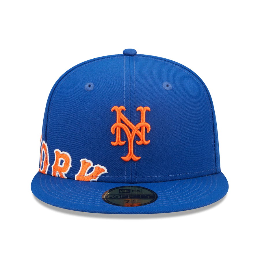 New Era New York Mets Royal Sidesplit 59FIFTY Fitted Hat