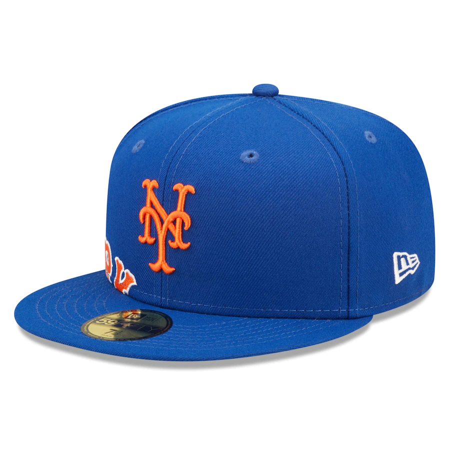 New Era New York Mets Royal Sidesplit 59FIFTY Fitted Hat