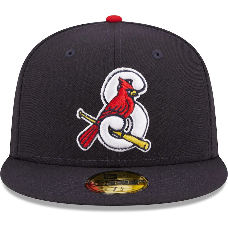 New Era Springfield Cardinals Navy Authentic Collection 59FIFTY Fitted Hat