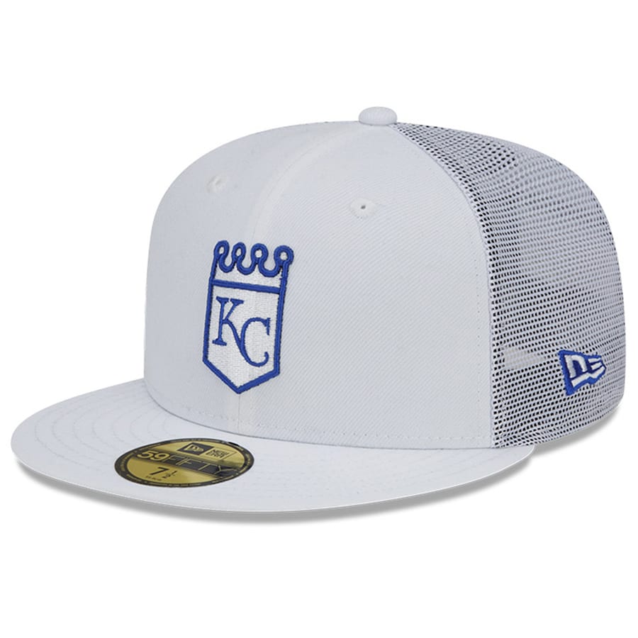 New Era Kansas City Royals White 2022 Batting Practice 59FIFTY Fitted Hat