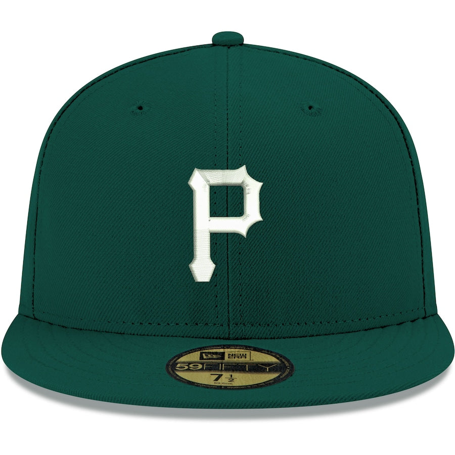 New Era Pittsburgh Pirates Dark Green Logo 59FIFTY Fitted Hat