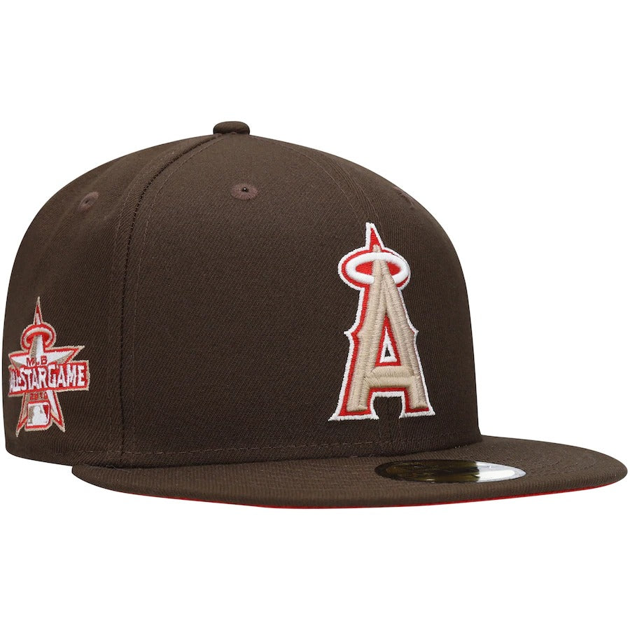 New Era Los Angeles Angels Brown 2010 All-Star Game Team Scarlet Undervisor 59FIFTY Fitted Hat