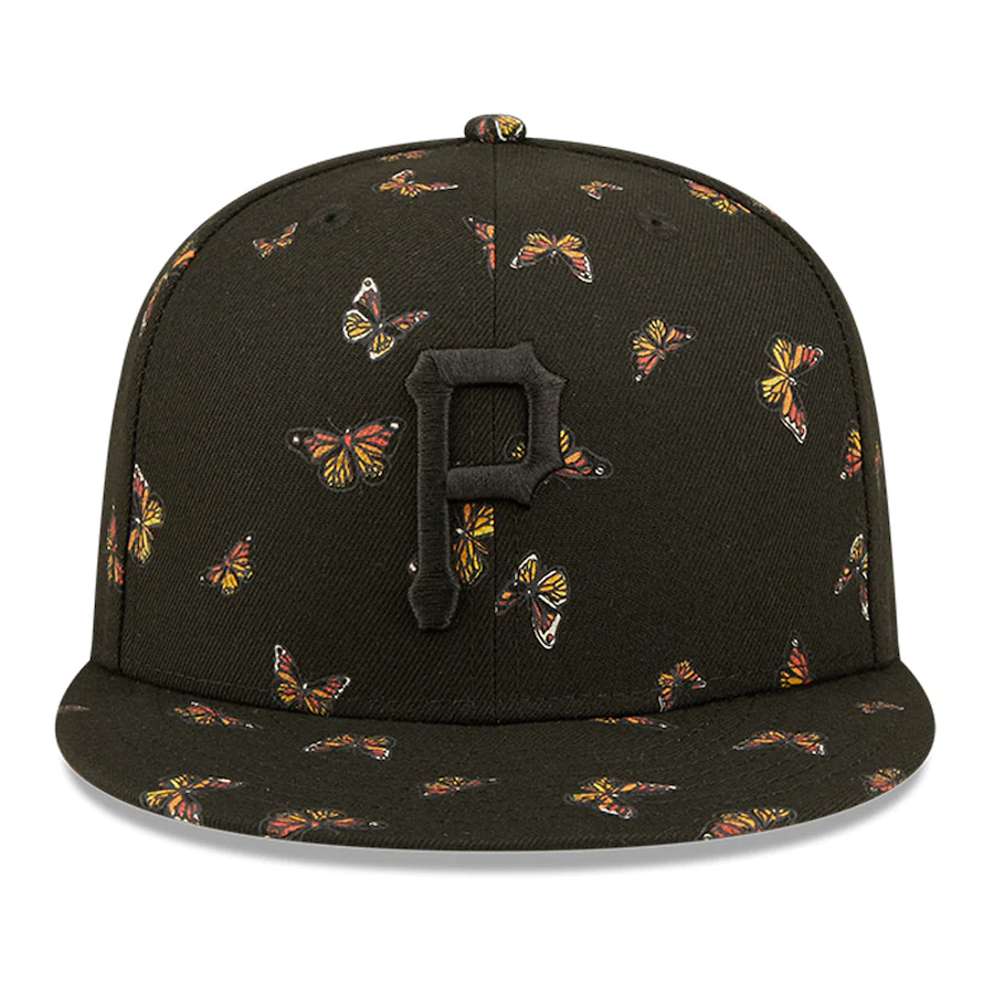 New Era Pittsburgh Pirates Black Flutter 59FIFTY Fitted Hat