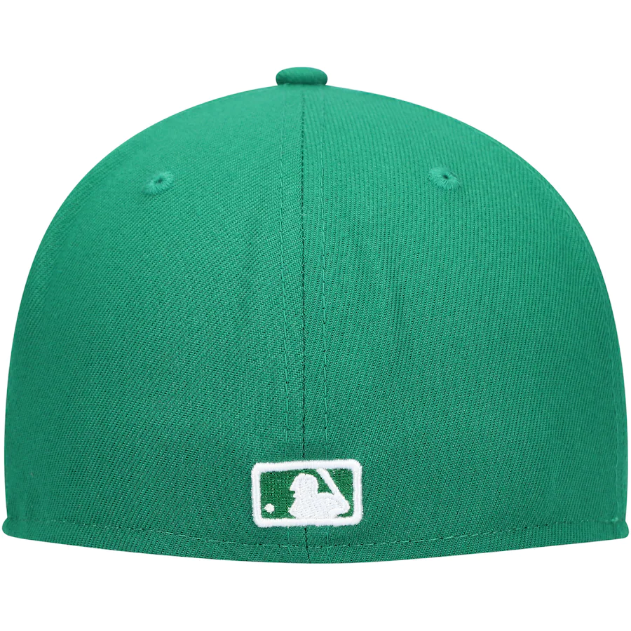 New Era New York Yankees Kelly Green Logo White 59FIFTY Fitted Hat