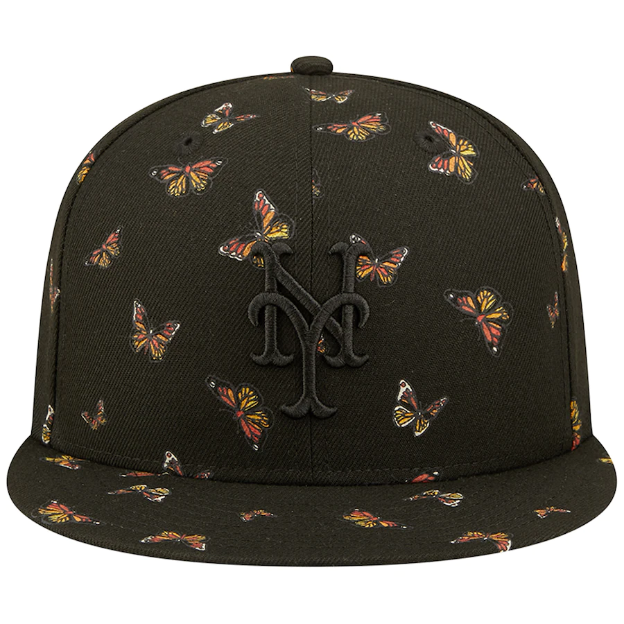 New Era New York Mets Black Flutter 59FIFTY Fitted Hat