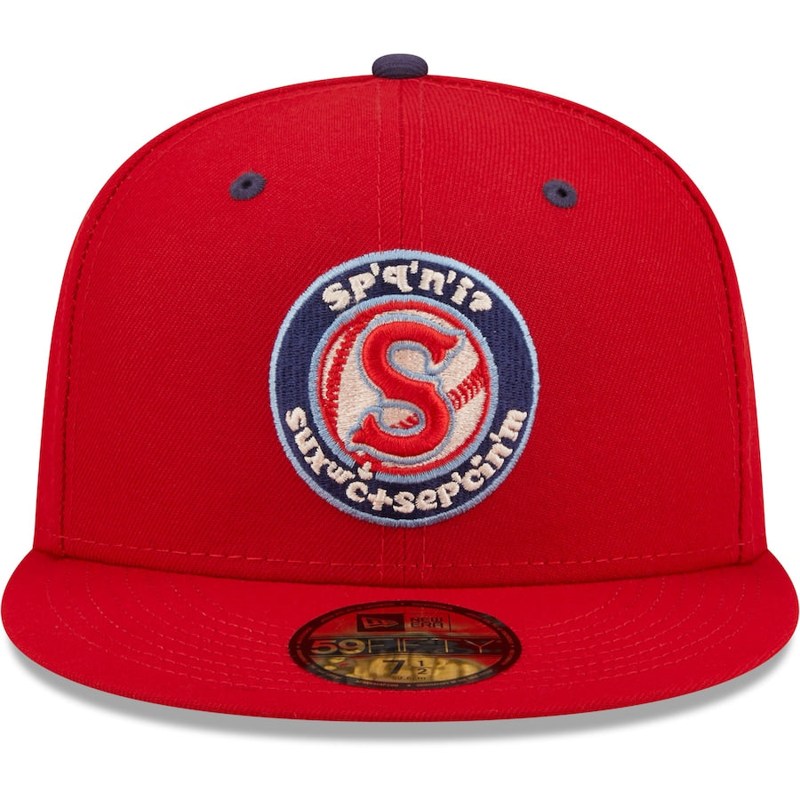 New Era Spokane Indians Red Authentic Collection 59FIFTY Fitted Hat